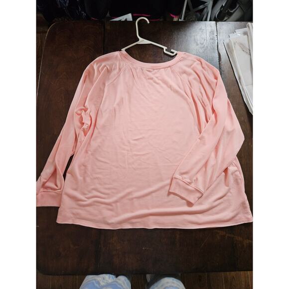 "Feeling Festive" Women's Cato Pink Christmas Pullover Long Sleeve Top 22/24W - Picture 6 of 8